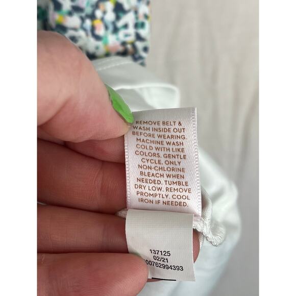 Lauren Conrad floral ruffle dress, size L EUC - Picture 4 of 12